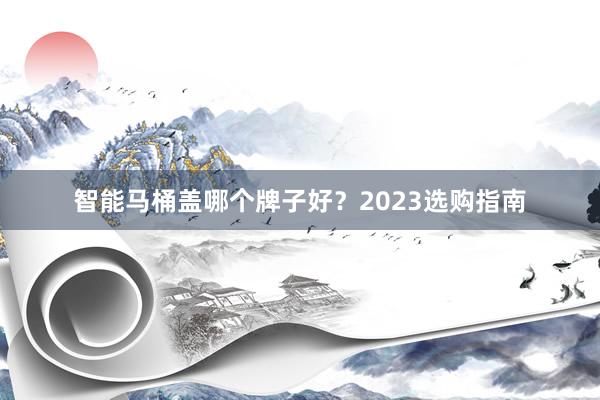 智能马桶盖哪个牌子好？2023选购指南